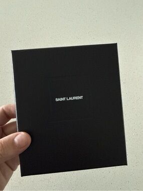 Saint Laurent Black Box with White Center Logo